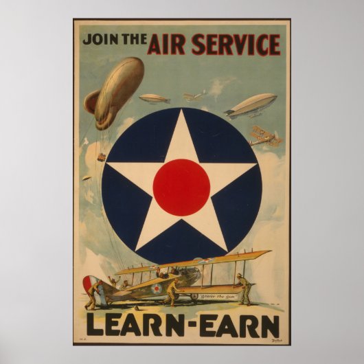 Affiche d'inscription vintage (Devant)