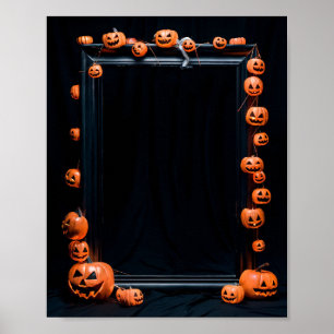 Affiche d'invitation blanche Halloween #1