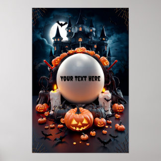 Affiche d'invitation blanche Halloween #5