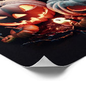 Affiche d'invitation blanche Halloween #7 (Coin)