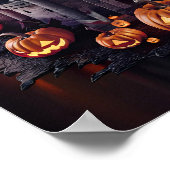 Affiche d'invitation vierge Halloween #3 (Coin)