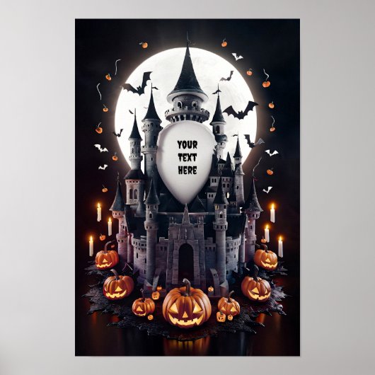 Affiche d'invitation vierge Halloween #3 (Devant)