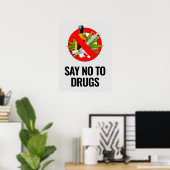 Affiche Dire Non Aux Drogues - 18x24 (Bureau à domicile)