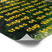 Affiche d'Isaïe 55:12 (Coin)