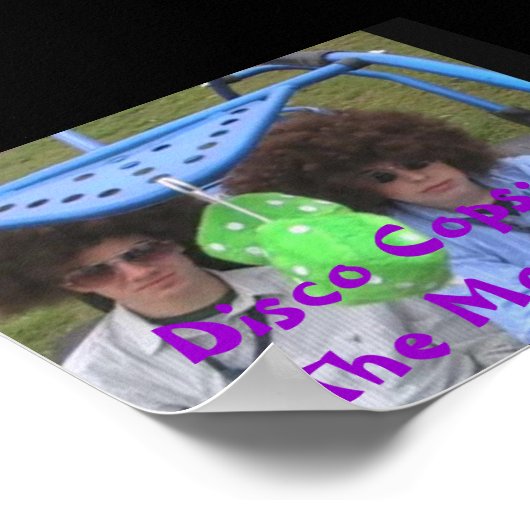 affiche disco, Disco Cops : Le Film - Customisé (Coin)