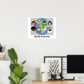 Affiche "Diversité" (Bureau à domicile)