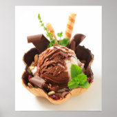 Affiche Divinitement Décadente de crème glacée (Devant)