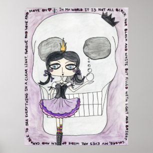 Affiche d'IWD GothGirlSceleton