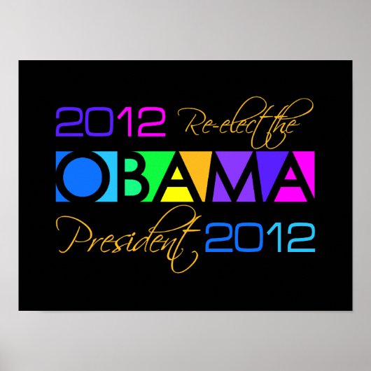 Affiche d'OBAMA 2012 (Devant)