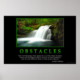 Affiche d'obstacles