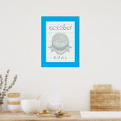 Affiche d'oeuvre d'art Opale Pierre de Naissance d (Cuisine)
