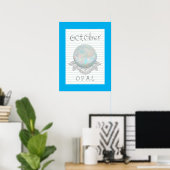 Affiche d'oeuvre d'art Opale Pierre de Naissance d (Bureau à domicile)