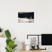Affiche d'oie du Canada avec des bébés (Bureau à domicile)