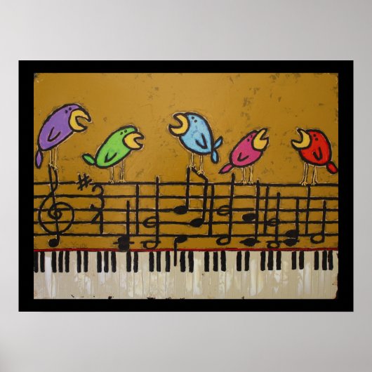 affiche d'oiseaux (Devant)