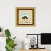 Affiche d'oiseaux au chocolat (Bureau à domicile)