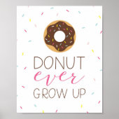Affiche Donut Ever Grow Up (Devant)