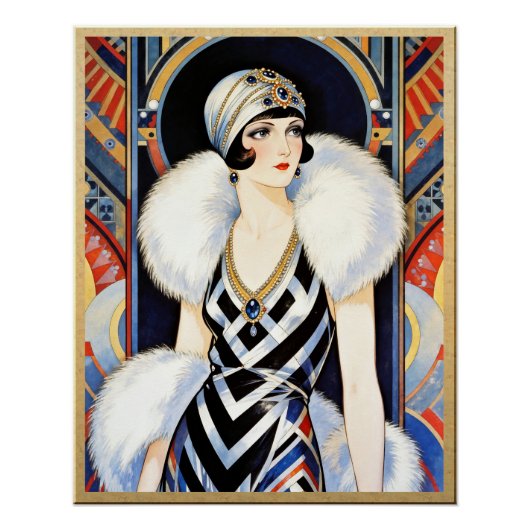 Affiche d'opulence Art déco (Devant)