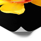 Affiche d'orchidée Cymbidium jaune (Coin)