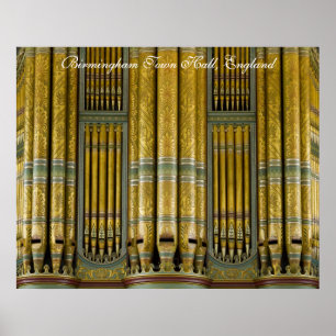 Affiche d'organe d'hôtel de ville de Birmingham