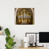 Affiche d'orgue de la cathédrale de Montpellier (Bureau à domicile)