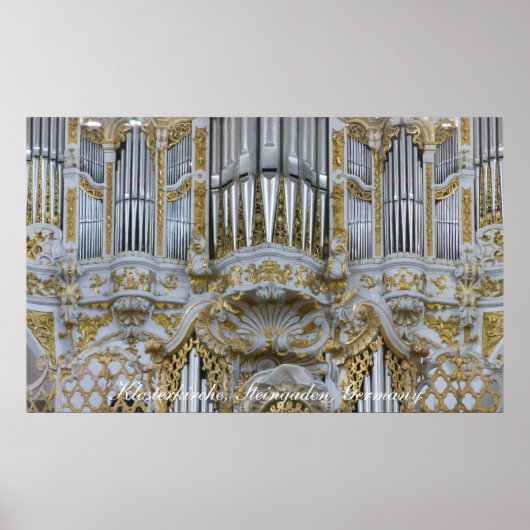 Affiche d'orgue de l'abbaye baroque (Devant)