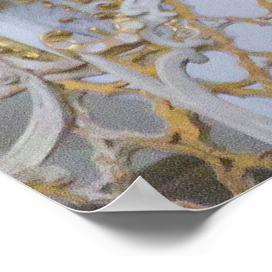 Affiche d'orgue de l'abbaye baroque (Coin)