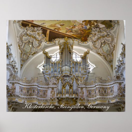 Affiche d'orgue de l'abbaye de Steingaden (Devant)