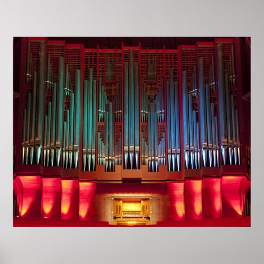 Affiche d'orgue de l'hôtel de ville de Christchurc (Devant)