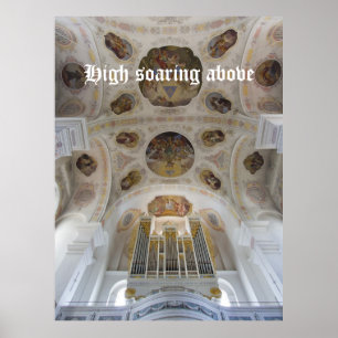 Affiche d'orgue très haut perché