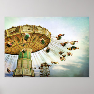 Affiche d'oscillation de champ de foire