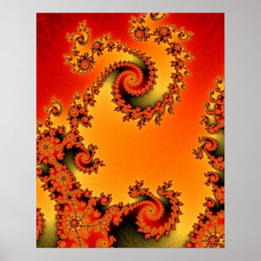 Affiche Double Spirale Flamboyante (Devant)