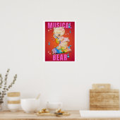 Affiche d'ours musical, valeur (semi-brillant) (Cuisine)