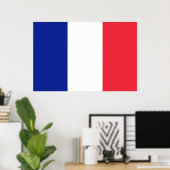 Affiche Drapeau France Tricolore grand (Bureau à domicile)