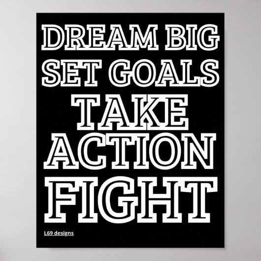 affiche "DREAM BIG..." (Devant)