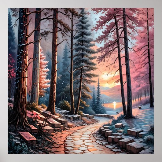 Affiche DreamWinter Landscape Wall Art (Devant)