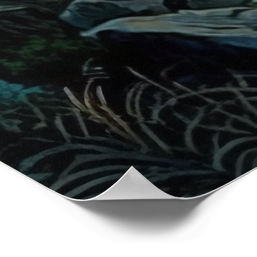 Affiche Dreamy Misty Mountain Landscape (Coin)