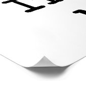 Affiche drôle B Négatif (Coin)