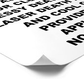 Affiche drôle d'annonce pour un méchant (Coin)