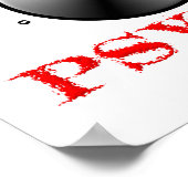 Affiche drôle de baisser le psycho (Coin)