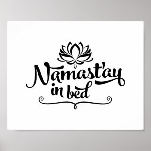 Affiche drôle de citation de Namaste
