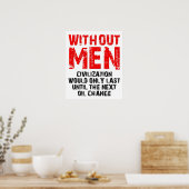 Affiche drôle de Civilisation sans hommes (Cuisine)