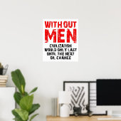 Affiche drôle de Civilisation sans hommes (Bureau à domicile)