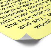 Affiche drôle de débat Pierre Feuille Ciseaux (Coin)