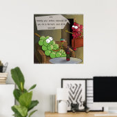 Affiche drôle de divorce de raisin (Bureau à domicile)