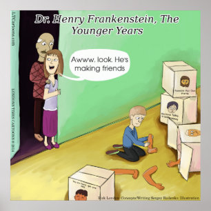 Affiche drôle de Dr Henry Frankenstein