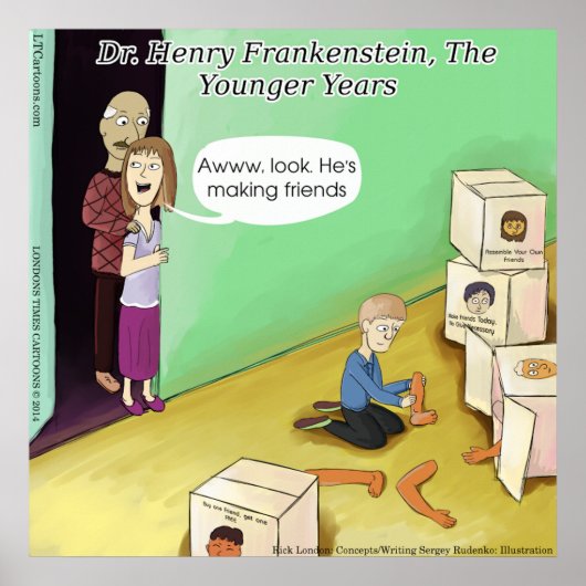 Affiche drôle de Dr Henry Frankenstein (Devant)