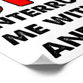 Affiche drôle de faits et de raison (Coin)