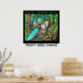 Affiche Drôle de Frosty à Hawaï (Cuisine)