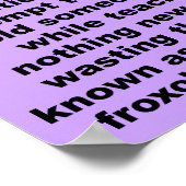 Affiche drôle de Fulbing (Coin)