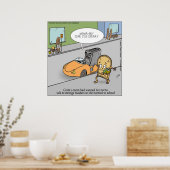 Affiche drôle de grille-pain effrayant (Cuisine)